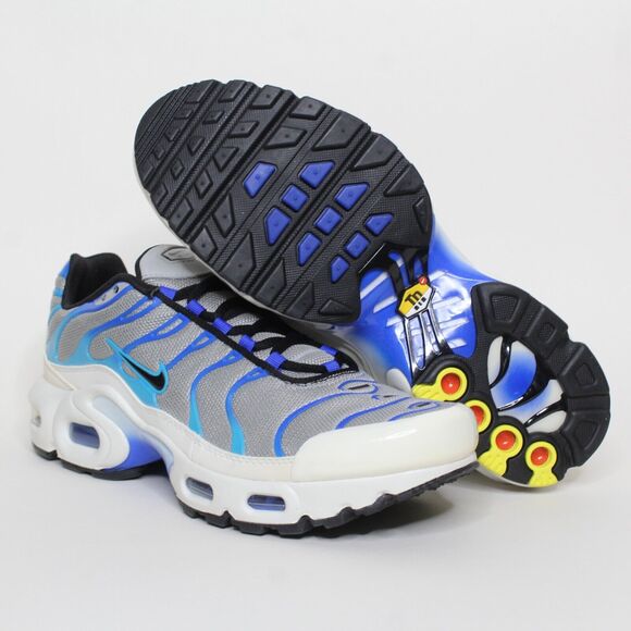 Nike Air Max Plus Big Kids Running Shoes Smoke Grey/ Black Size 7Y CD0609-019 - Picture 5 of 7